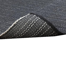 Benzara Handwoven Indoor Outdoor Area Rug 8 x 10 Charcoal Gray