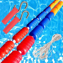 Pool Lane Divider Ropes 3 16 35 59 88 ' 98 FT, Indoor Swimming Pools Safety Floats Dividing Rope Cylindrical Floating Kit 6cm/ 9/ 11 CM Wide Buoy Lines with Hooks, Bright ( Color : Width 6cm (2.4inch)