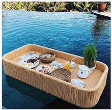 CZCZC Swimming Pool Floating Tray Floating Tray Floating Tray, Luxury Floating Tray Table & Bar, Swimming Pool Floating Beverage Bar, for Parties Indoor Outdoor Use Bar Party Accessories 39X20X8I