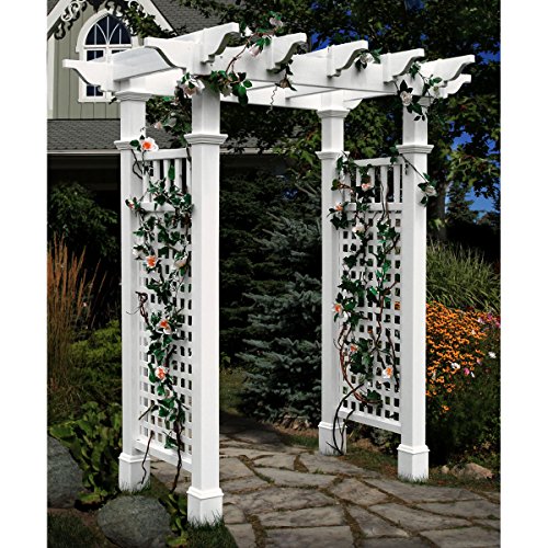 Vita Fairfield Vinyl Arbor 58"W x 86"H White