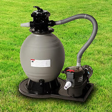 Blue Wave 22-Inch Sand Filter System with 1-1/2 HP Pump Black