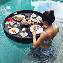 JDXQBLD Floating Serving Tray Table & Bar, Floating Breakfast Tray, Swimming Pool Floats for Adults, Durable, Waterproof and Breathable Heat Dissipation, for Spas, Bath, Parties