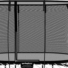 Springfree Compact Oval Trampoline 6x9 ft Black