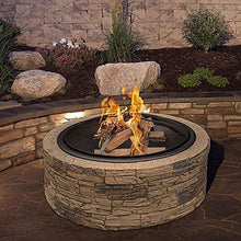 Garden Fire Pit Portable Grill Barbecue Rack Outdoor Fire Tables Outdoor Round Fire Pit,Backyard Patio Garden Stove Wood Burning BBQ Fire Pit,with Cover BBQ Cooking for Camping Backyard,