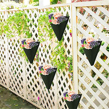 BBYYDS 10pcs Vertical Pared Outdoor Garden Florarium Planter Wall Mount Pots Grow Bag Home Decor