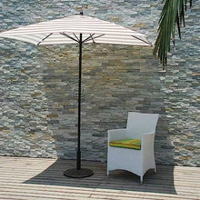 KOMFGT Rectangular Stripe Patio Umbrella, Beach Umbrella Without Base, Market Table Umbrella for Garden Beach Outdoor