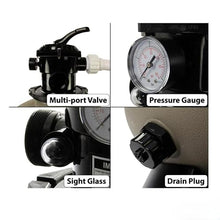IJOWEEN 19 Inch Above Ground Swimming Pool Sand Filter for Rx Clear Radiant
