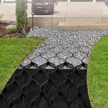 ZHOUHONG 2 Inch Garden Walkway Grid, Stone Gravel Grid for Slopes/Paths/Patios/Steep Driveway, Geo Grid Soil Round Stabilizer Paver Base Mud Control (Color : W x L, Size : 6x10 m/20x33 ft)