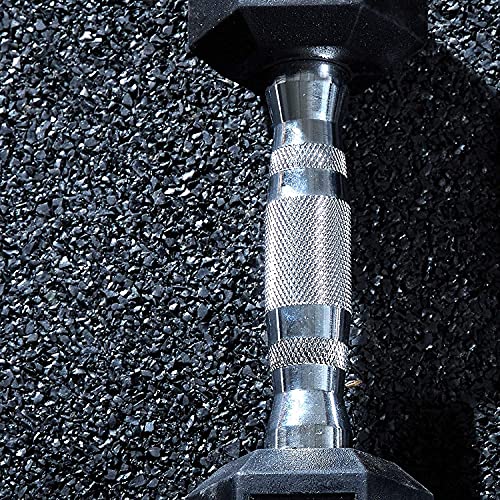WF Athletic Supply Rubber Coated Hex Dumbbells 90 LB Pair