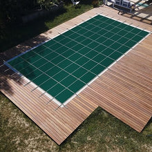 WACTO Rectangular Winter Pool Cover Triple Stitched High Strength Mesh Green 20ft x 42ft