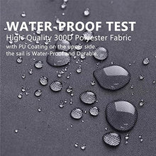LWJQRSP Outdoor Solar Umbrella with UV Protection Waterproof Rectangular Canopy for Patio Garden Pool Beach Sun Shade Fabric with Mounting Kit