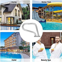 Handrails Made of 304 Stainless Steel, Safety Hand Rail High Load Capacity, Swimming Pool Handrail with Base Plate (1pcs)