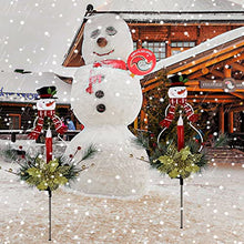 Christmas Lawn Snowman Plug-in Light Solar Hardware Snowman Plug-in LED Outdoor Decorative Lights