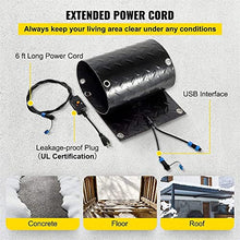 Snow Melting Mats, 10 x 48 inch, 2 in/h Melting Speed, Heated Outdoor Mats, No-Slip Rubber, USB Series Connection,10 Pack