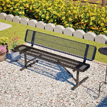 Dancongtea 72" Metal Picnic Bench 882LBS Diamond Mesh Outdoor Table