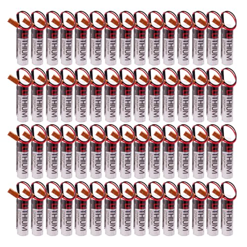 HNNGFKF ◎60-Pack ER6V/3.6V Battery ER6VC119A/ER6VC119B 2400mah for M64 System with Brown Plug