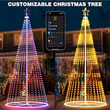 Curoee Christmas Light Show Set, 20ft Prelit Christmas Tree, Smart Snowflake Lights, LED Christmas Lights App Control & Music Sync for Party Wedding Christmas Decorations Gifts