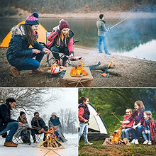 Portable Outdoor Fire Pit Camping with Carrying Bag Rollable Stainless Steel Mesh Fireplace Outdoor Picnic Fire Pit for Patio,Backyard and Garden