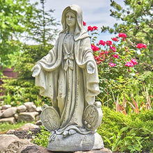 Zaer Ltd. 36" Tall Outdoor/Indoor Magnesia Based Cement Mary Statue