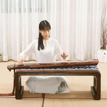 HASMI Living Room Table Console Table Guqin Piano Wood Ancient Furniture Four Long Space Guest Table Low Floor Oriental Tea Table Outdoor Side Table (Size : Table)