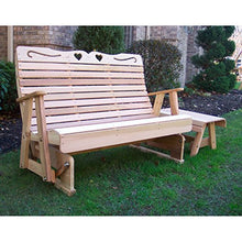 Creekwine Design Cedar Royal Country Hearts Rocking Glider 5" Red