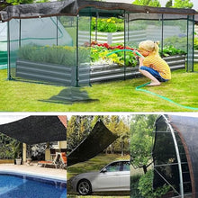 Sunblock Shade Cloth,90% Blocking Sun Shade Cloth with Grommets Mesh Tarp Black Multiple Sizes(20x24 FT)