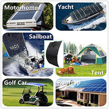 600W Wind Solar Kit Off Grid Hybrid System for Boat:400W Wind Turbine Generator/2pcs 100W Flexible Solar Panels Monocrystalline/Hybrid Charge Controller/Battery Cables/Connectors