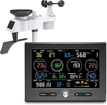 7-in-1 Weather Station with Weather Forecast, Wireless Weather Station with Outdoor Sensor, Temp, Air Pressure