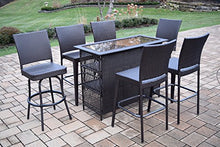 Oakland Living Outdoor Wicker Bar Set Coffee