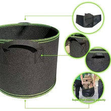 Non-Woven Vegetable Planting Grow Bag with Handle Garden Flower Potato Pot Container Bag 5/7/10 Gallon (Size : 10 Gallon 40x30cm) (10 Gallon 40x30cm)