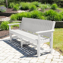 Sequoia Professional CM-BENSQ62-WHE Commercial Grade Exeter 6 Foot Garden Bench, White