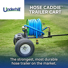 Underhill Hose Reel Trailer Cart Holder Caddy, Heavy-Duty, Industrial Quality for Golfing Greens, Holds Over 100 Feet of 1 Inch Hose, HC-TRL-100