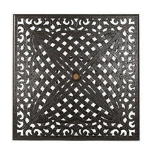 Christopher Knight Home Phoenix Cast Aluminum Square Table, Hammered Bronze