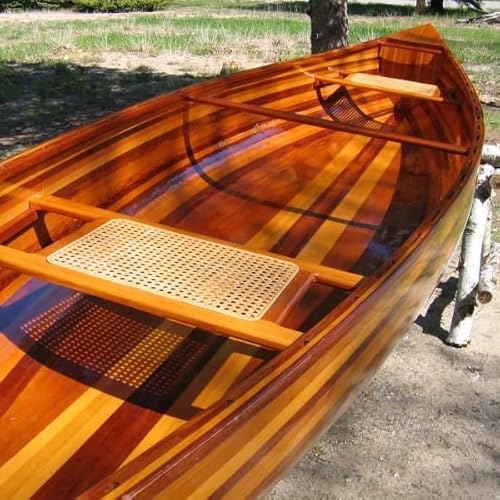 GUNKY Cedar Strip Fishing Boat 16' Wooden Canoe/Kayak Wood Color