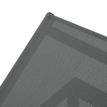 Merax Outdoor Aluminum Chaise Lounges Chair Set of 2 with Mesh Seat for Patio, Black+ Gray