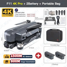 SJRC F11S 4K PRO Drone HD Camera GPS WiFi Gimbal Foldable Quadcopter Black