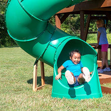 Backyard Discovery Tall Spiral Tube Slide Green Left Exit
