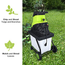 YXCUSAM Garden Shredder, 2500W Electric Branch Chopper with 50L Collection Box, Suitable for Backyard, Farm
