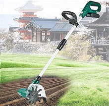 GenSDH Electric Scarifier Cordless Handheld Rotavator with Rechargeable Battery1300Mah, Portable Electric Tiller for Gardens, Vegetable Plots, Greenhouses