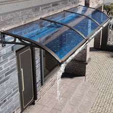 Large Outdoor Patio Door & Window Awning, UV Rain Snow Shelter, Aluminium Awning for Porch/Entry, Customizable (100x380cm)