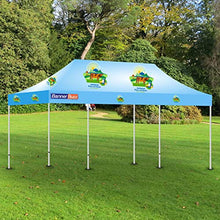 BANNER BUZZ Make IT Visible Custom Ez Pop Up Canopy Tent Instant Shelter Portable Tent with Wheeled Carry Bag & Free Design for Trade Show Conference Events (20' X 10')