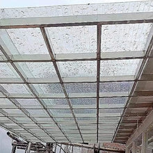Polycarbonate Sheets All-Weather Outdoor Greenhouse Covering, Plastic Roofing Sheets Rainproof Insulation Protection(1x792m)