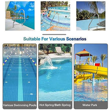 304 Stainless Steel Pool Rail, Swimming Pool Hand Rail for Inground Pool Pool Handrail, Swimming Pool Stair Rail, Silver Rustproof Pool Handrail 276LBS Load Capacity