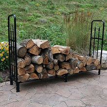 GenSDH Large 6Ft Firewood Rack Outdoor, Fireplace Log Holder for Patio Deck Camping, Fireside Wood Stacker, Heavy Duty Steel Tubular
