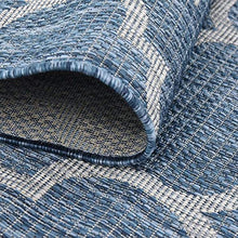 Unique Loom Outdoor Trellis Collection Area Rug - Trellis (Square 13' 0" x 13' 0", Navy Blue/ Ivory)