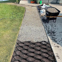 2" HDPE Ground Grid Heavy Duty Gravel Stabilizer System, Permeable Geo Grid for Driveway Walkway Patio Parking Slope Landscape Erosion Control(6x10m(20x33ft))