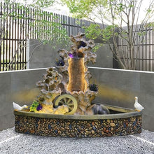 GLigeT Outdoor Water Fountain Chinese Courtyard Rockery Water Decoration, Fish Pond Balcony Garden Taihu Stone Landscape Decoration, Into The Outdoor Layout Landscape Outdoor Fountain