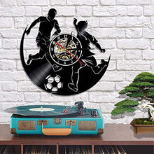 ERTTGWGF Garden Clocks Outdoor Waterproof with Light, Simple and Modern Outdoor Vinyl Record Large Clock for Home Decoration Decoration
