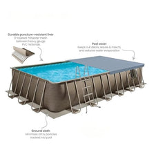 24'x12'x52 Rectangular Above Ground Swimming Pool Set w/ 24' Cover