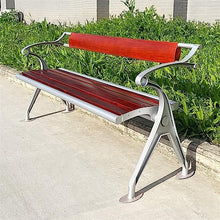 TBLOTYD Garden Benches Park Bench Leisure Seats with Backrest Armrests, Wooden Slats and Cast Aluminum Frame, Outdoor Bench Chair for Outside Patio Porch Garden Lawn Patio Seatin，200 * 54 * 78